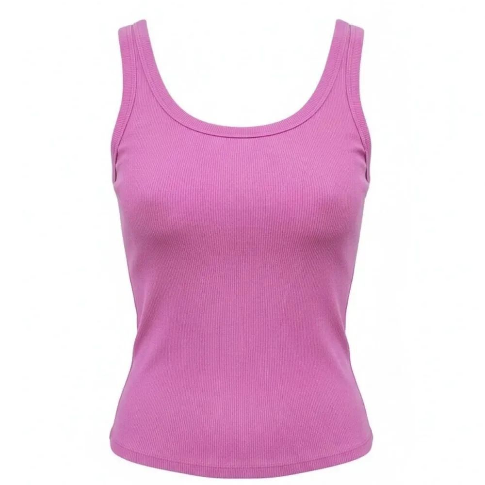 Great Condition. Zara Pink Sleeveless Ribbed Top